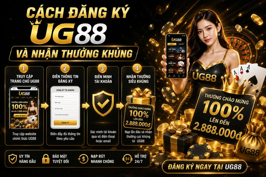 Đăng ký UG88 nhận thưởng khủng